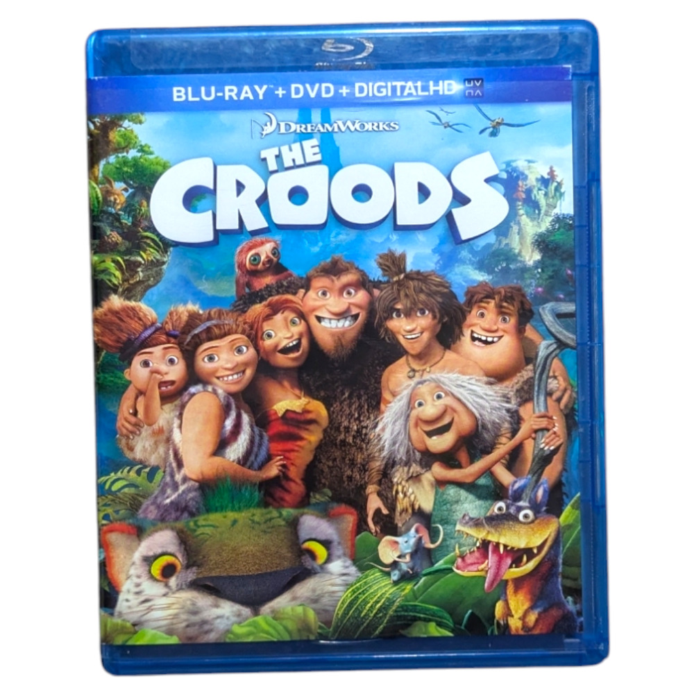 Blu-ray/DVD + Digital Copy Version of the Animated Film-The Croods -Warner Bros